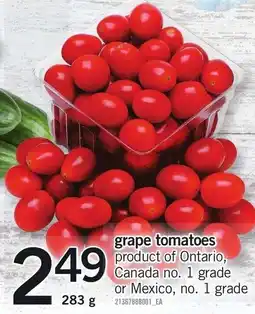 Loblaws Grape tomatoes offer