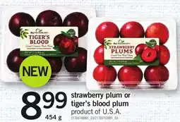 Loblaws Strawberry plum or tiger's blood plum offer