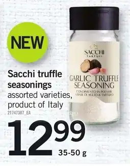 Loblaws Sacchi truffle seasonings offer