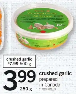 Loblaws Crushed garlic offer