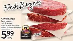 Loblaws Certified Angus beef burgers offer