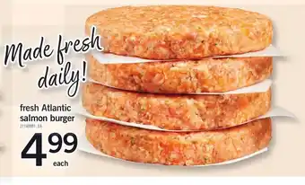 Loblaws Fresh atlantic salmon burger offer