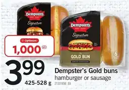 Loblaws Dempster's Gold buns offer