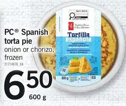 Loblaws PC Spanish torta pie offer
