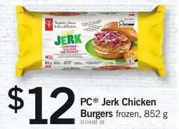 Loblaws PC Jerk Chicken Burgers offer