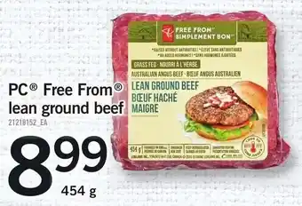 Loblaws PC Free From lean ground beef offer