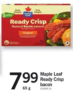 Loblaws Maple Leaf Ready Crisp Bacon offer