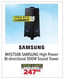 2001 Audio Video MXST50B SAMSUNG High Power Bi-directional 500W Sound Tower offer