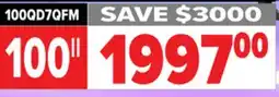 2001 Audio Video 100QD7QFM 100 Hisense Mini-LED Tv offer
