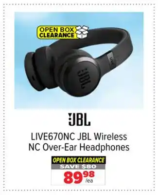 2001 Audio Video LIVE670NC JBL Wireless NC Over-Ear Headphones offer