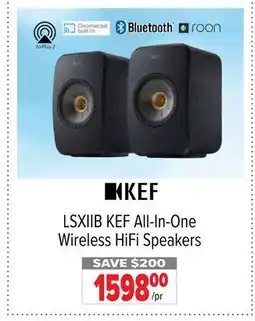 2001 Audio Video LSXIIB KEF All-In-One Wireless HiFi Speakers offer