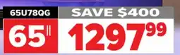 2001 Audio Video 65U78QG 65 Hisense U78QG Mini-LED Pro Tv offer