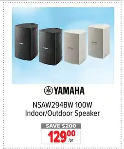 2001 Audio Video YAMAHA NSAW294BW 100W Indoor/Outdoor Speaker offer