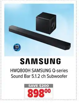 2001 Audio Video HWQ800H SAMSUNG Q-series Sound Bar 5.1.2 ch Subwoofer offer