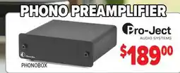 2001 Audio Video Pro-Jet PHONO PREAMPLIFIER offer