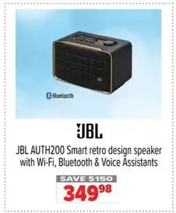 2001 Audio Video JBL AUTH200 Smart retro design speaker with Wi-Fi, Bluetooth & Voice Assistants offer