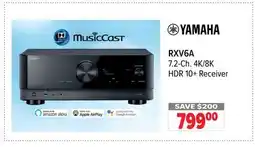 2001 Audio Video RXV6A Yamaha 7.2-Ch. 4K/8K HDR 10+ Receiver offer