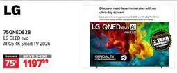 2001 Audio Video 75QNED82B LG 75 OLED evo AI G6 4K Smart TV 2026 offer