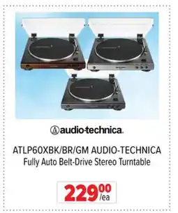 2001 Audio Video AUDIO-TECHNICA Fully Auto Belt-Drive Stereo Turntable offer