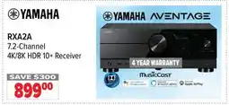 2001 Audio Video YAMAHA 7.2-Channel 4K/8K HDR 10+ Receiver offer