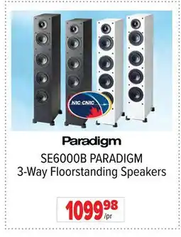 2001 Audio Video SE6000B PARADIGM 3-Way Floorstanding Speakers offer