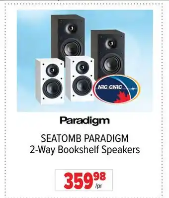 2001 Audio Video SEATOMB PARADIGM 2-Way Bookshelf Speakers offer