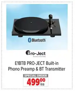 2001 Audio Video E1BTB PRO-JECT Built-in Phono Preamp & BT Transmitter offer