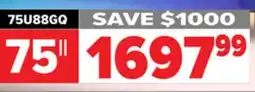 2001 Audio Video 75U88GQ 75 Hisense U88QG Mini-LED Pro offer
