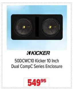 2001 Audio Video 50DCWC10 Kicker 10 Inch Dual CompC Series Enclosure offer