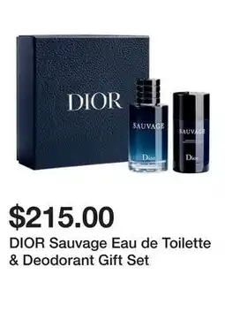 Sephora DIOR Sauvage Eau de Toilette & Deodorant Gift Set offer