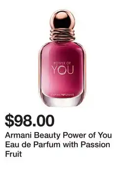 Sephora Armani Beauty Power of You Eau de Parfum with Passion Fruit offer