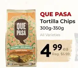 Marche Leo's QUE PASA Tortilla Chips offer