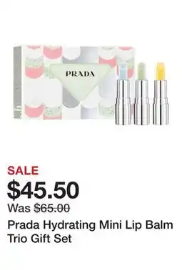 Sephora Prada Hydrating Mini Lip Balm Trio Gift Set offer