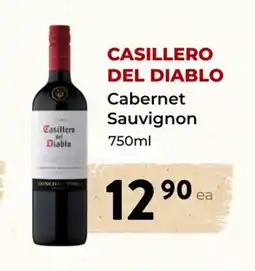 Marche Leo's CASILLERO DEL DIABLO Cabernet Sauvignon offer