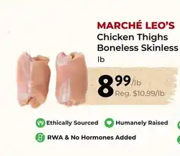 Marche Leo's MARCHÉ LEO'S Chicken Thighs Boneless Skinless offer