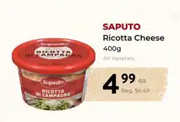 Marche Leo's SAPUTO Ricotta Cheese offer