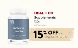 Marche Leo's HEAL + CO Supplements offer