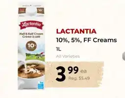 Marche Leo's LACTANTIA 10%, 5%, FF Creams offer