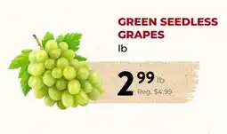 Marche Leo's GREEN SEEDLESS GRAPES offer