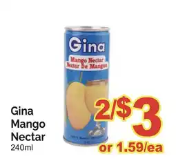 T&T Supermarket GINA MANGO NECTAR offer