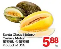 T&T Supermarket SANTA CLAUS MELON/CANARY MELON offer