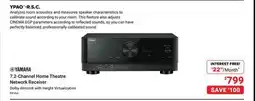 Visions Electronics YAMAHA 7.2-Channel Home Theatre Network Receiver offer