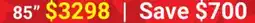 Visions Electronics TCL NXTVISION 4K Smart TV 85 offer