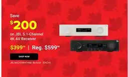 Visions Electronics JBL 5.1-Channel 4K AV Receiver offer