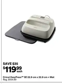 Michaels Cricut EasyPress SE 22.9 cm x 22.9 cm + Mat offer