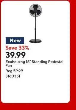 Staples Ecohouzng 16 Standing Pedestal Fan offer
