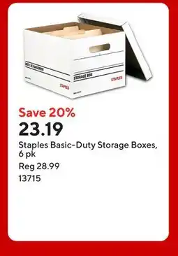 Staples Staples Basic-Duty Storage Boxes offer