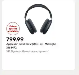 Staples Apple AirPods Max 2 (USB-C) - Midnight offer