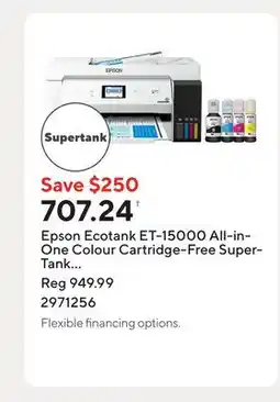 Staples Epson Ecotank ET-15000 All-in-One Colour Cartridge-Free SuperTank Printer offer