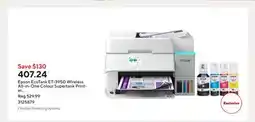 Staples Epson EcoTank ET-3950 Wireless All-in-One Colour Supertank Printer – White offer